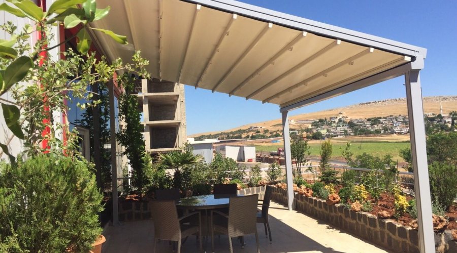 Kapaklı Açılır Kapanır Pergola Sistemi